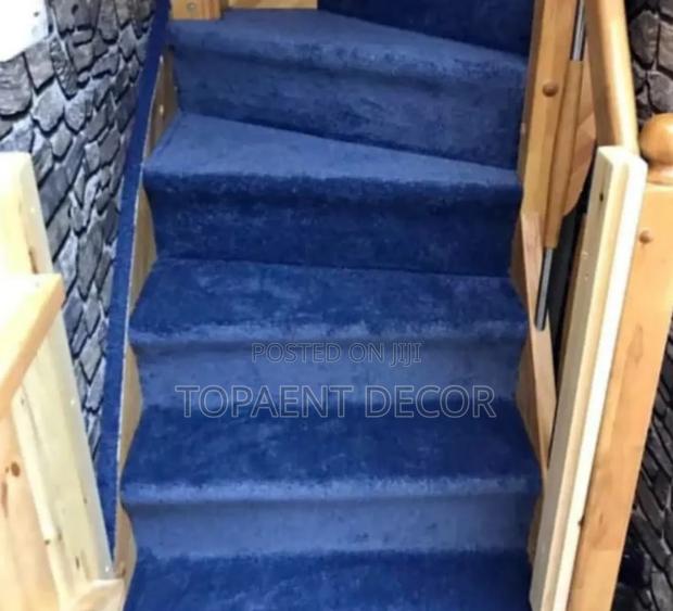 Office Staircase Vip 10mm Blue Wall to Wall Carpets