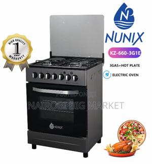 Nunix 60×60 3G+1E Standing Cooker With Electric Oven Nu-3