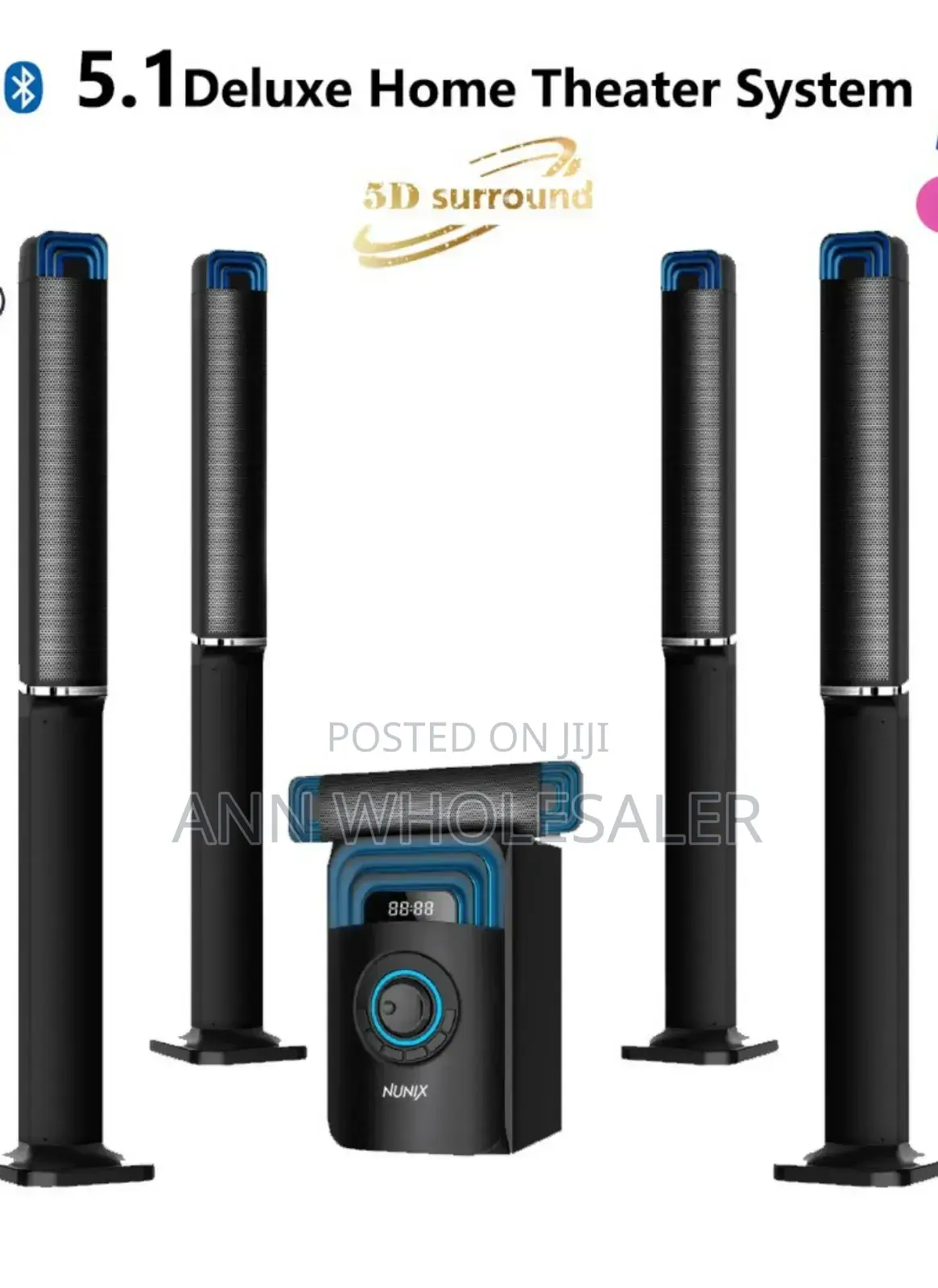Nunix 5.1 Deluxe Home Theater System Super System NU/D