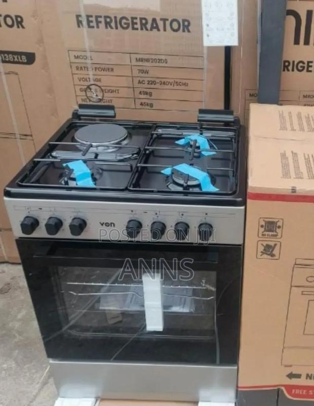 Von 60/60 Free Standing 3gas+1electric Cooker
