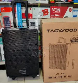 Tagwood 10" Amazing 9800watts Portable Speaker