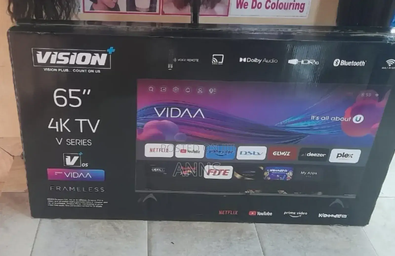 Vision Plus 65" Vidaa With Bluetooth Television
