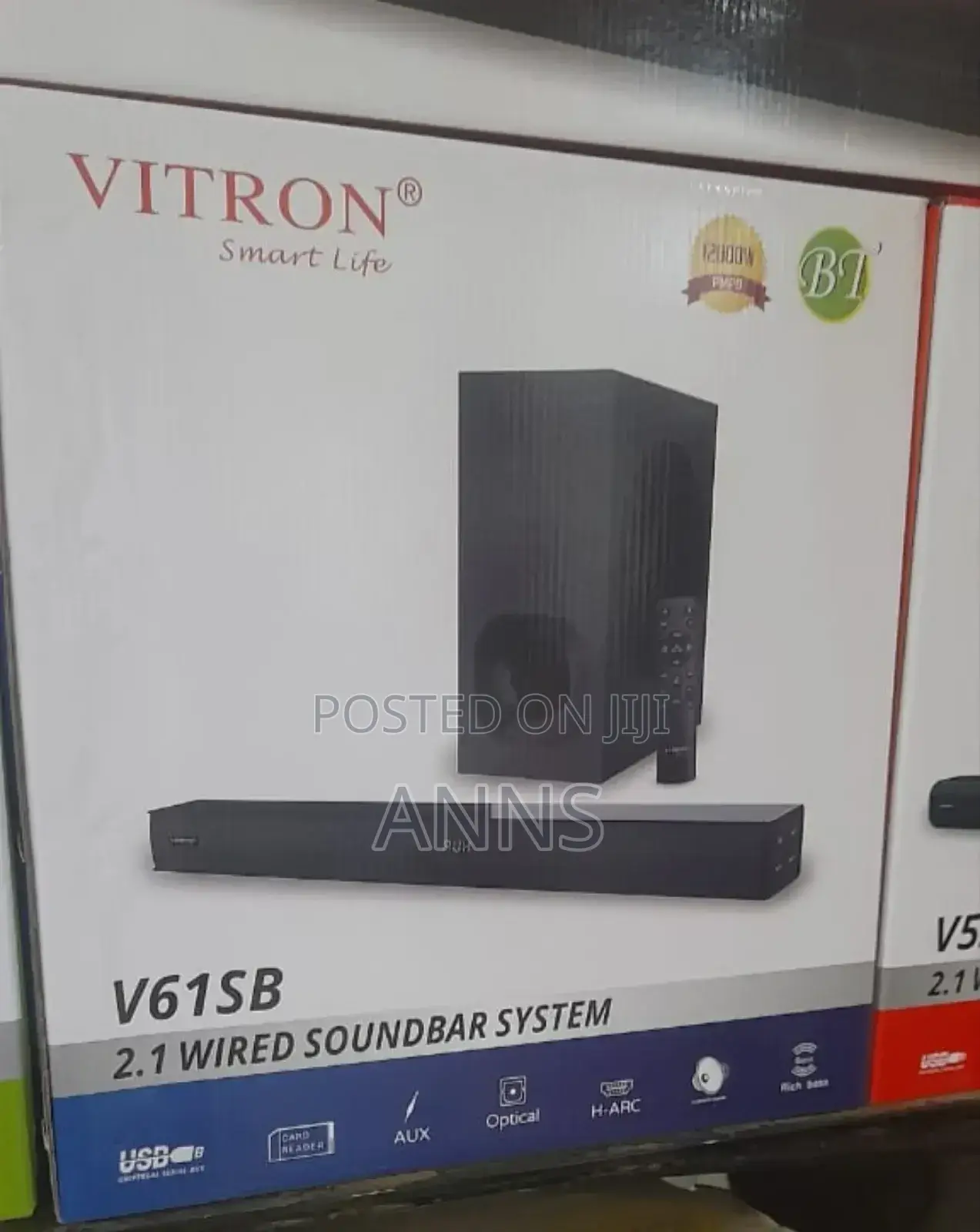 Vitron V61 Wired 2.1 Soundbar System