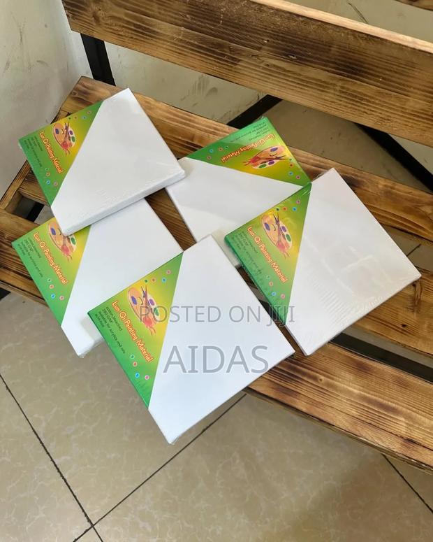 20cm by 20cm Primed Canvas - main view