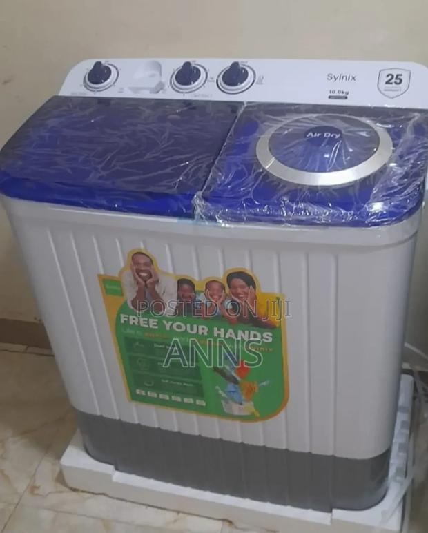 Syinix 10kgs Laundry Machine- Wash and Spin( Air Dry)