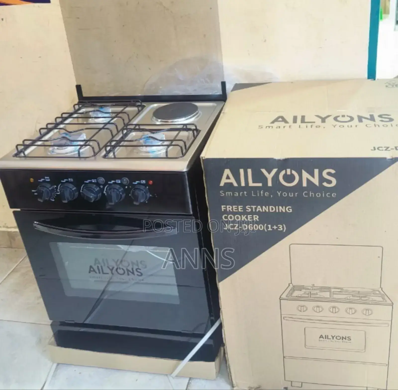 Ailyons 60/60 Free Standing 3+1 Best Cooker