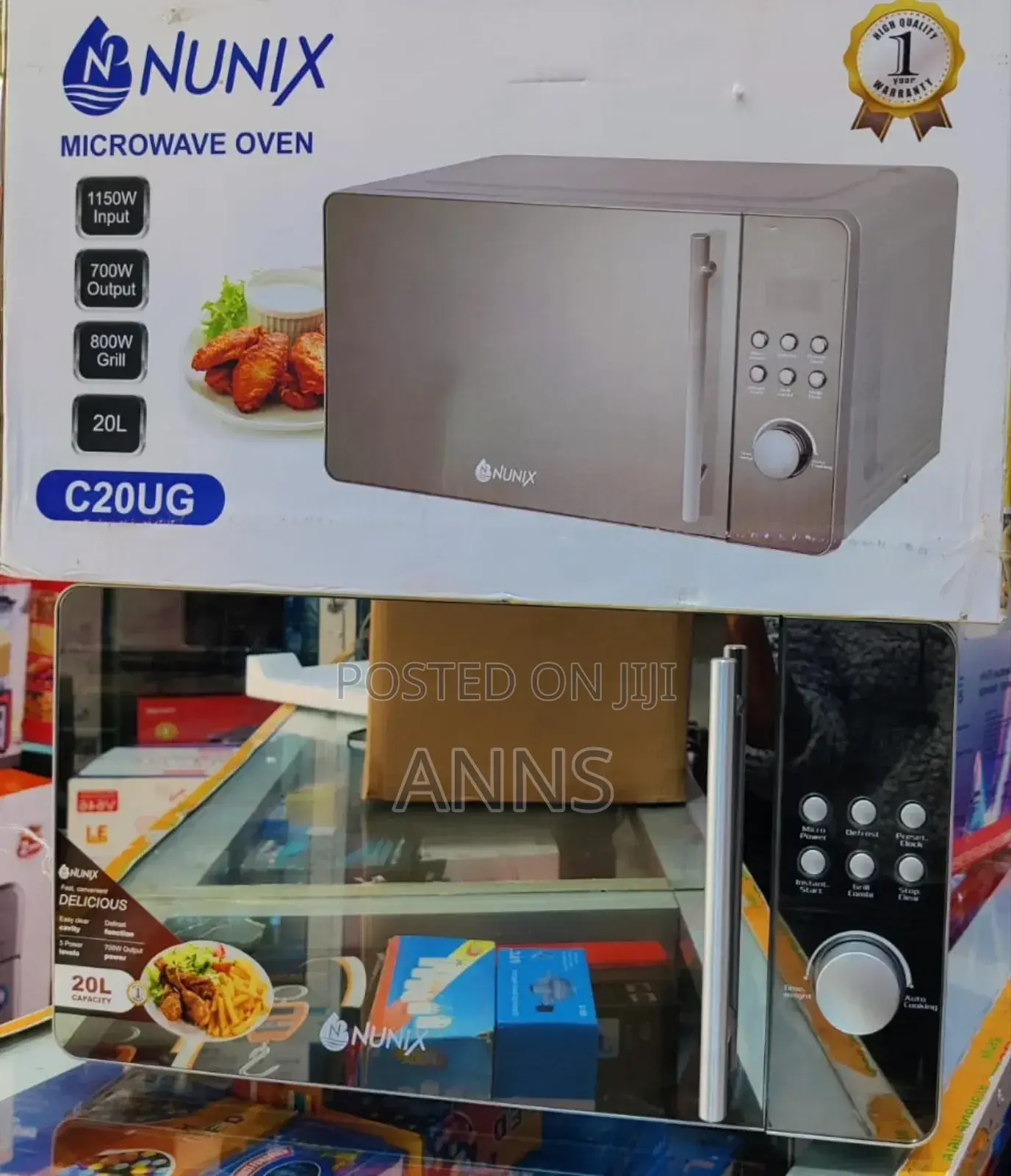 Nunix With Grill 20L Digital Microwave