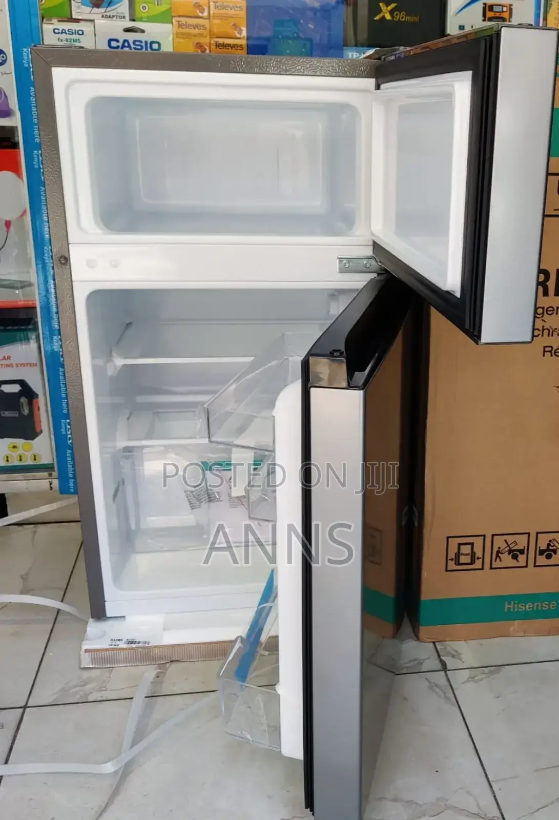 Hisense 91l- Silver Double Door Refrigerator