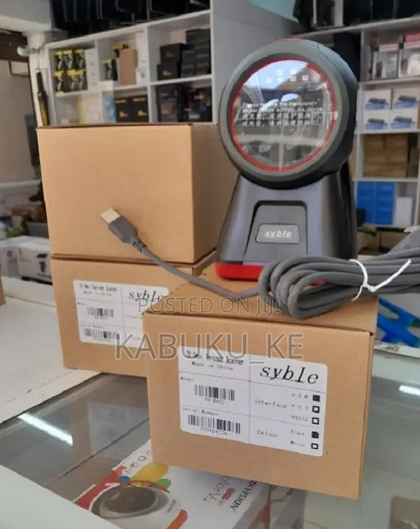 Syble XB-8602 2D Desktop Table Mount Barcode Scanner