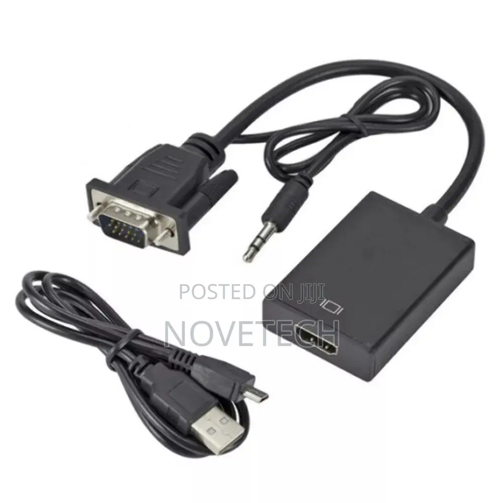 VGA to HDMI Converter 1080P HD Adapter + Audio