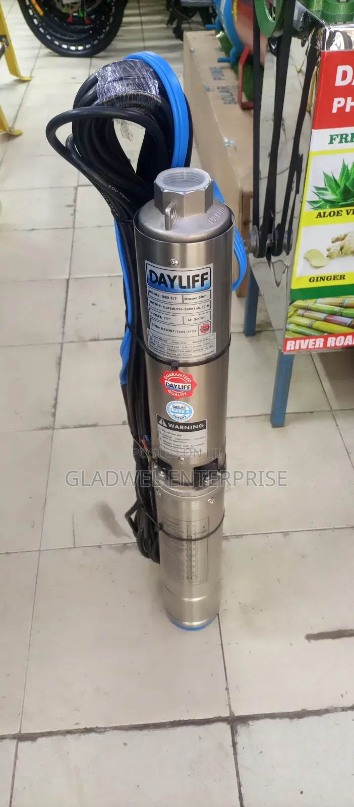 0.5hp Well Pump Dayliff DSD 3/7 Submassible Pump