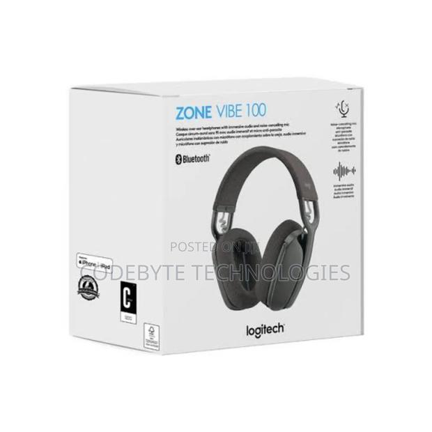 Logitech Zone Vibe 100 Wireless Headset (Graphite)"Vibe 100 - main view