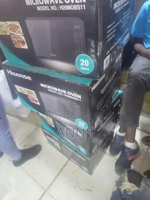 Black Hisense Microwave