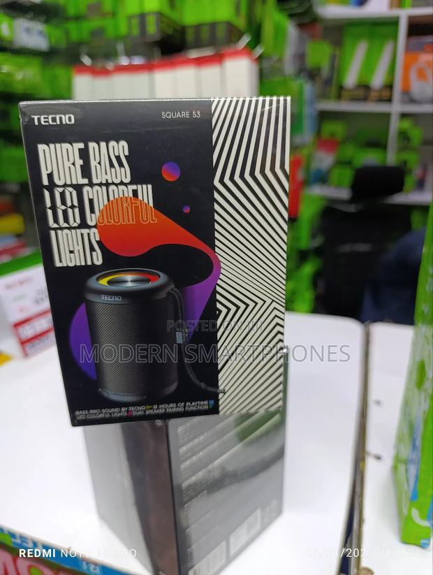 Tecno Square S3 Pure Bass Wireless Bluetooth Speaker - main view