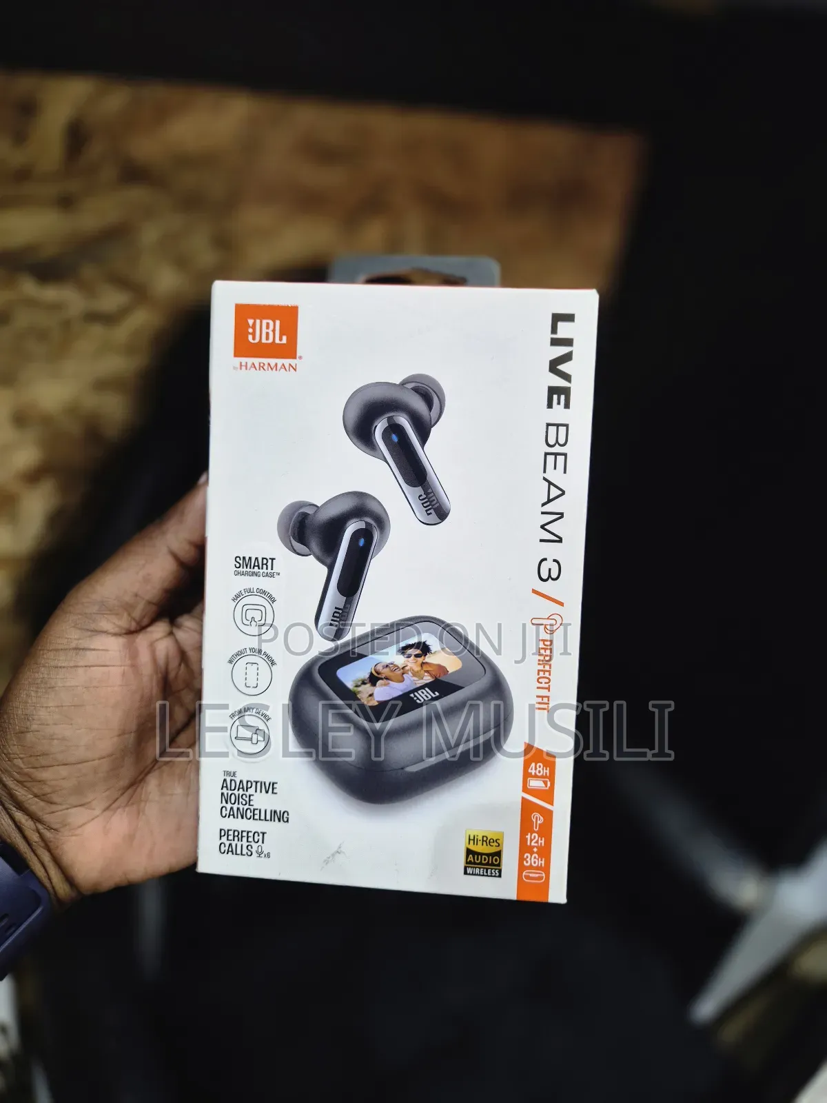 JBL Live Beam 3 - True Wireless Noise-Cancelling Earbuds,