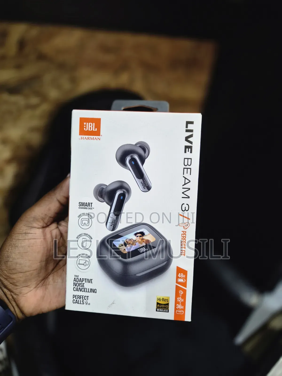 JBL Live Beam 3 - True Wireless Noise-Cancelling Earbuds,