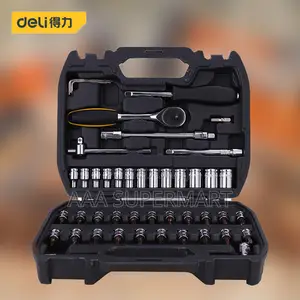 Deli Tools EDL1046 .25inch 45pcs Socket Set