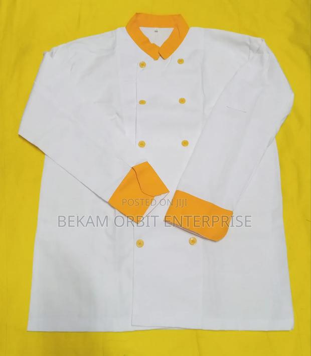 Customized Cotton White Chef Jacket - main view