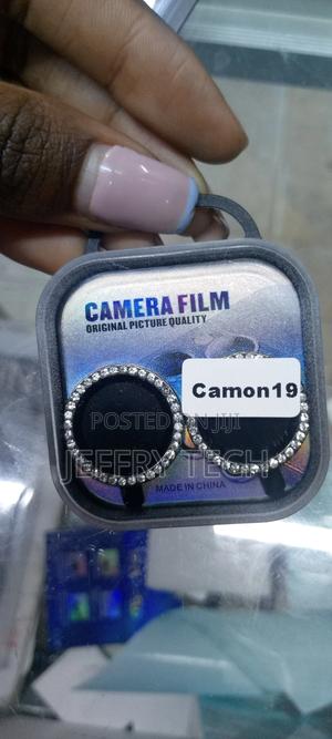 Glitter Metal Ring Camera Lense Protctor for Tecno Camon 19 - thumbnail 2