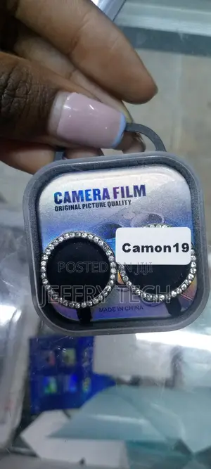 Glitter Metal Ring Camera Lense Protctor for Tecno Camon 19