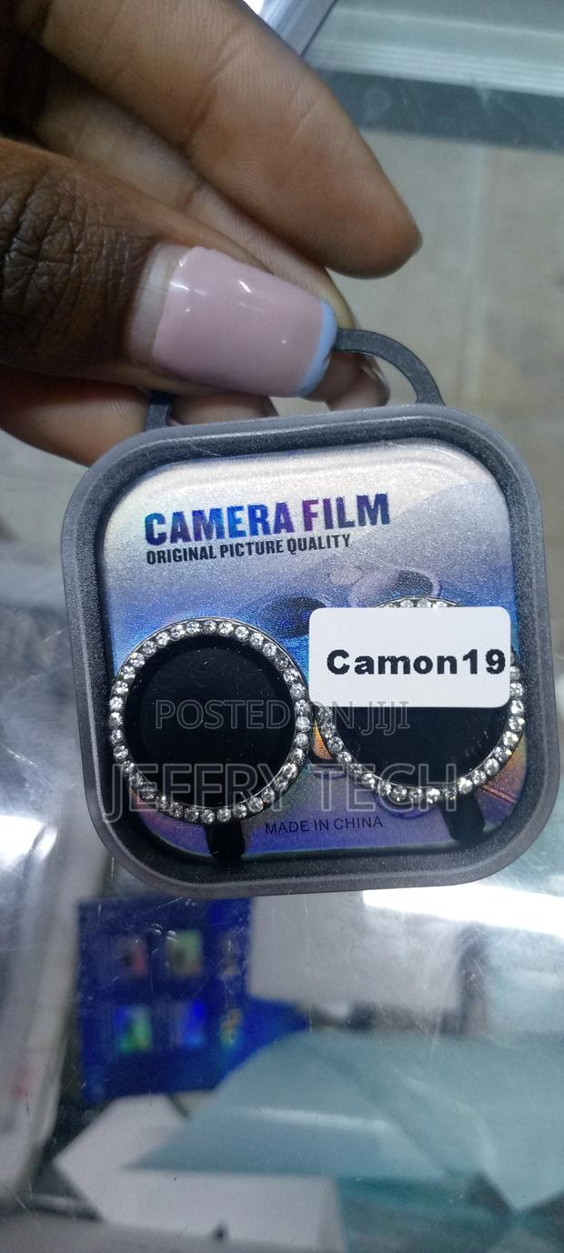 Glitter Metal Ring Camera Lense Protctor for Tecno Camon 19 - main view
