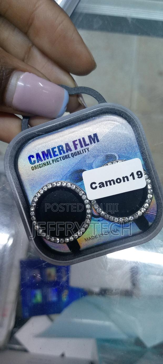 Glitter Metal Ring Camera Lense Protctor for Tecno Camon 19 - thumbnail 3