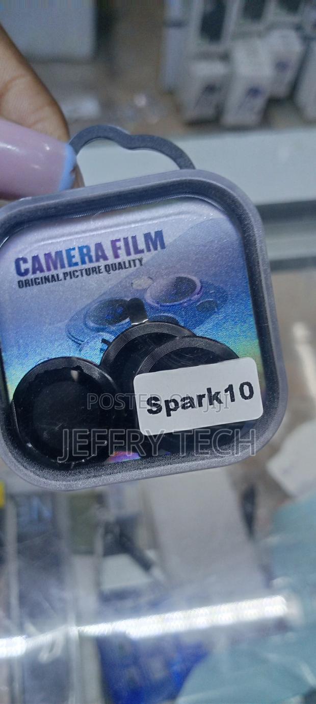 Black Camera Lens Protector for Tecno Spark 10 - main view