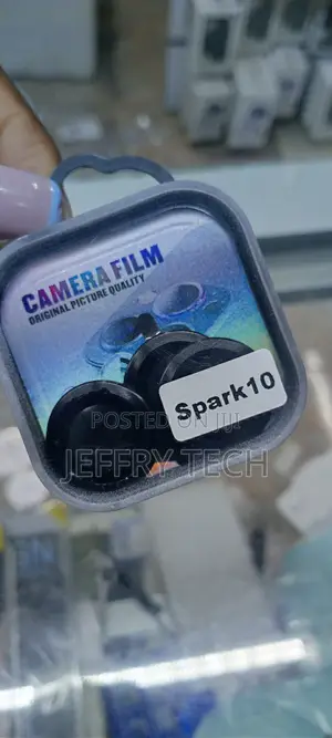 Black Camera Lens Protector for Tecno Spark 10