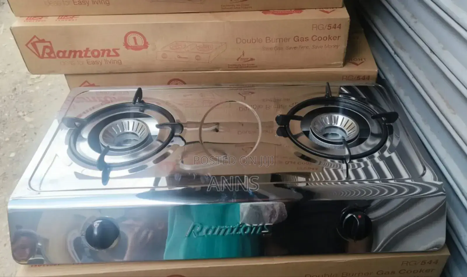 Ramtons 2 Burner Stainless Steel Cooker