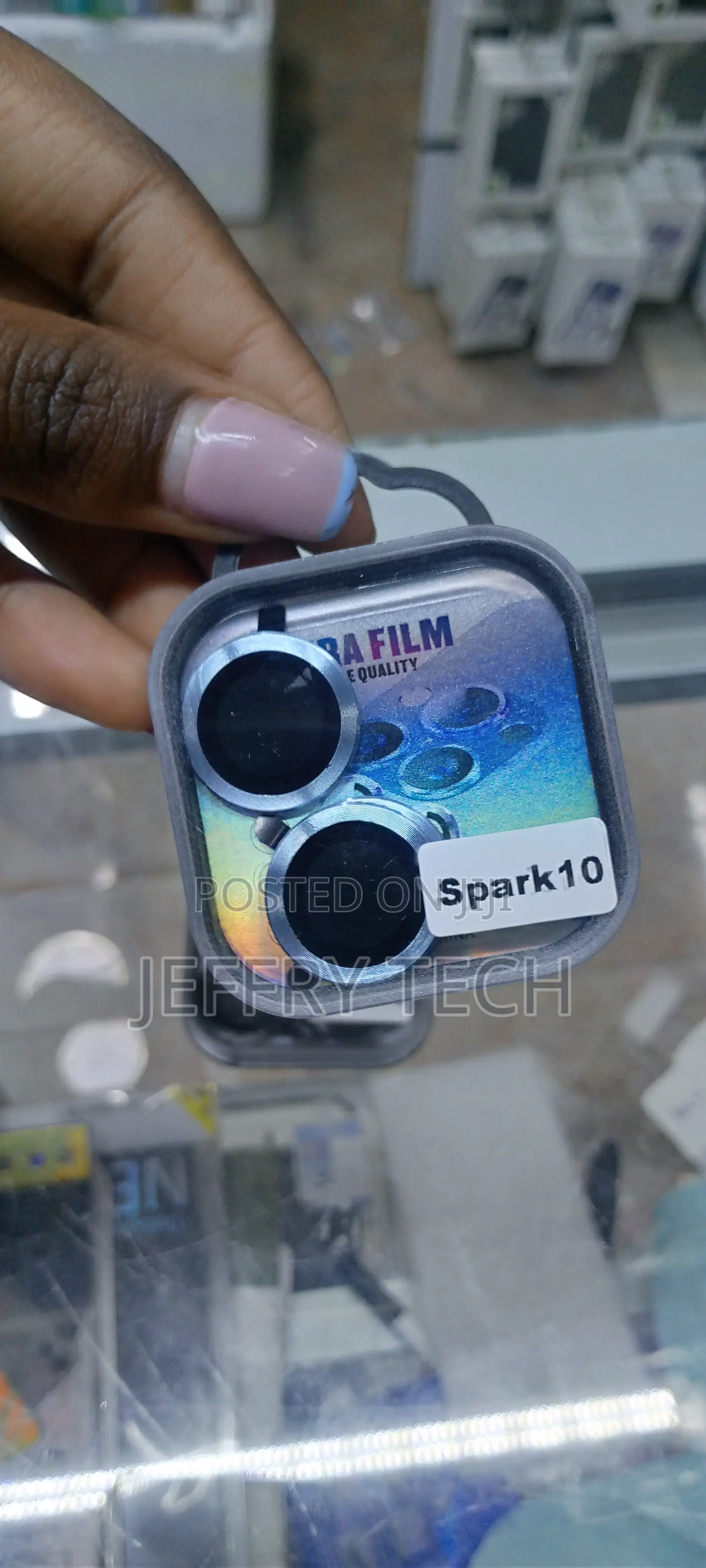 Blue Camera Lens Protector for Tecno Spark 10