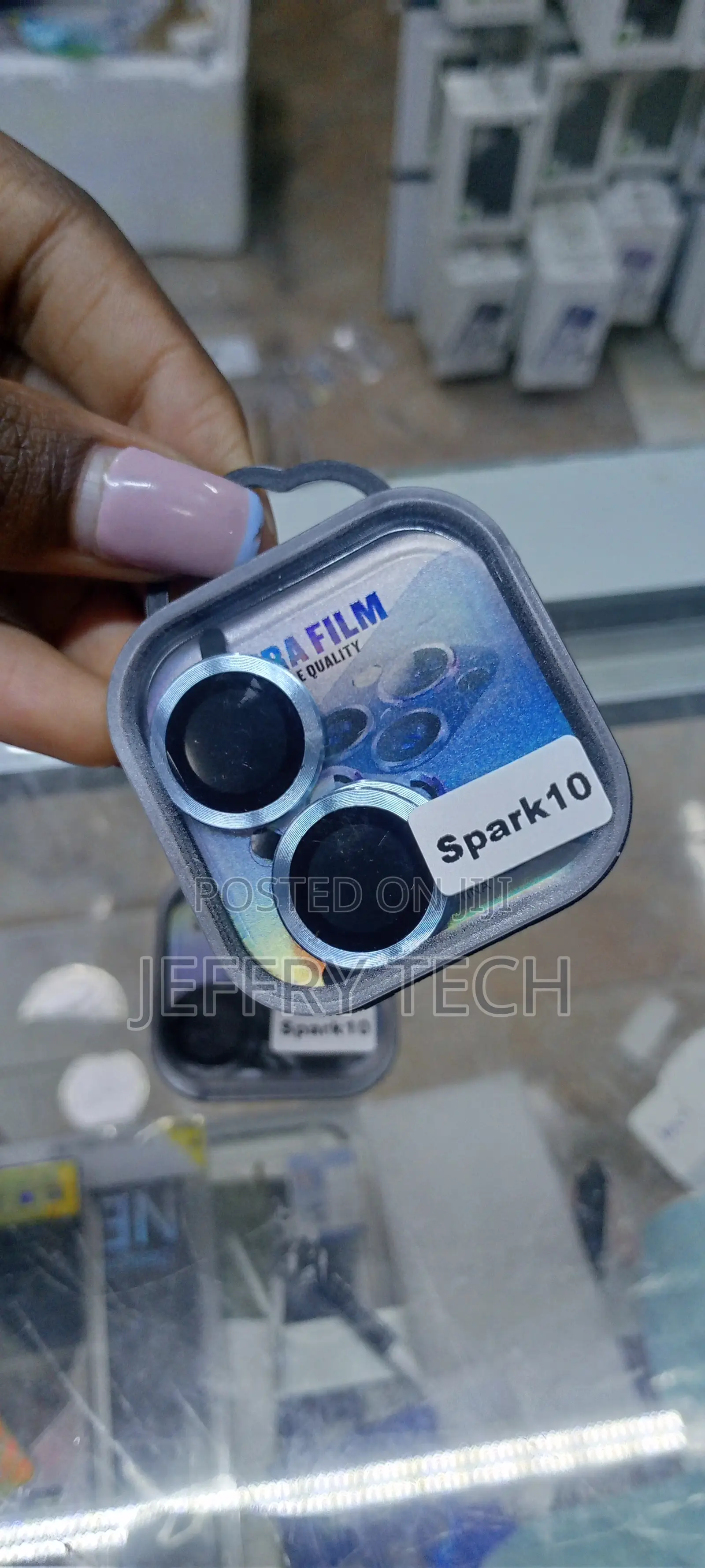 Blue Camera Lens Protector for Tecno Spark 10