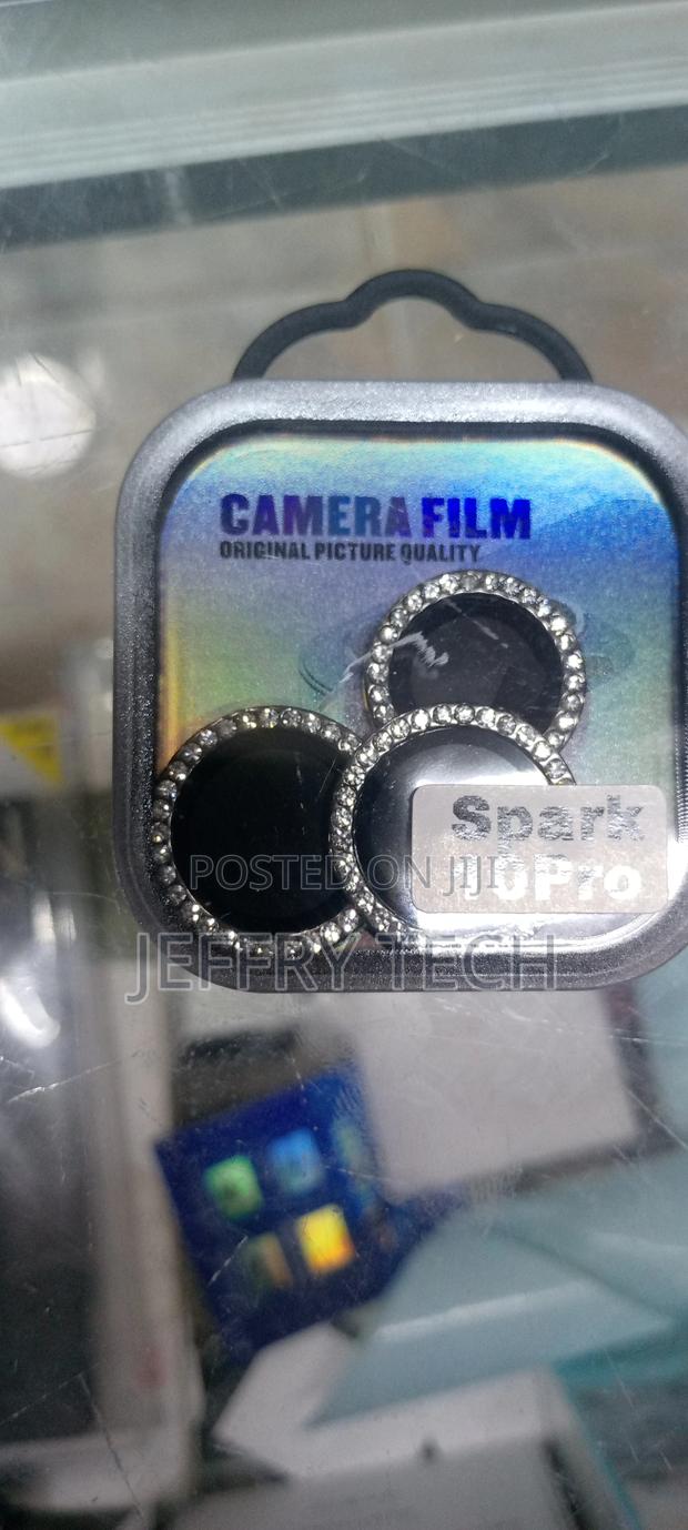 Glitter Bling Lens Protector for Tecno Spark 10 Pro-Silver - main view