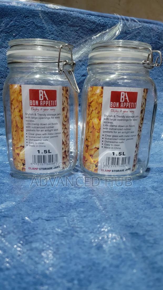 Appetit Glass Storage Jar With Clip (Different Sizes Price) - main view