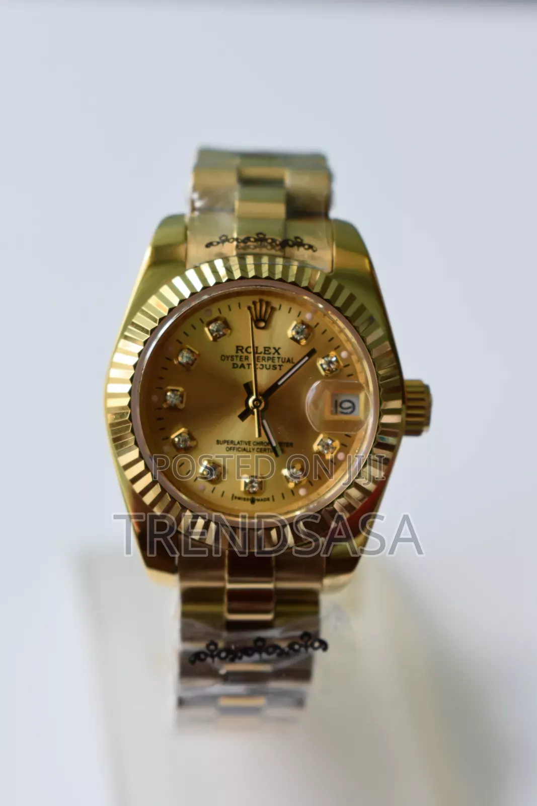 Rolex Yellow Gold Date Just Ladies Watch