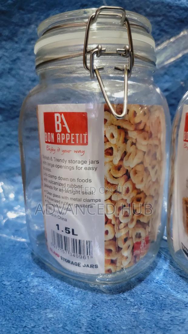 Appetit Glass Storage Jar With Clip (Different Sizes Price) - thumbnail 3