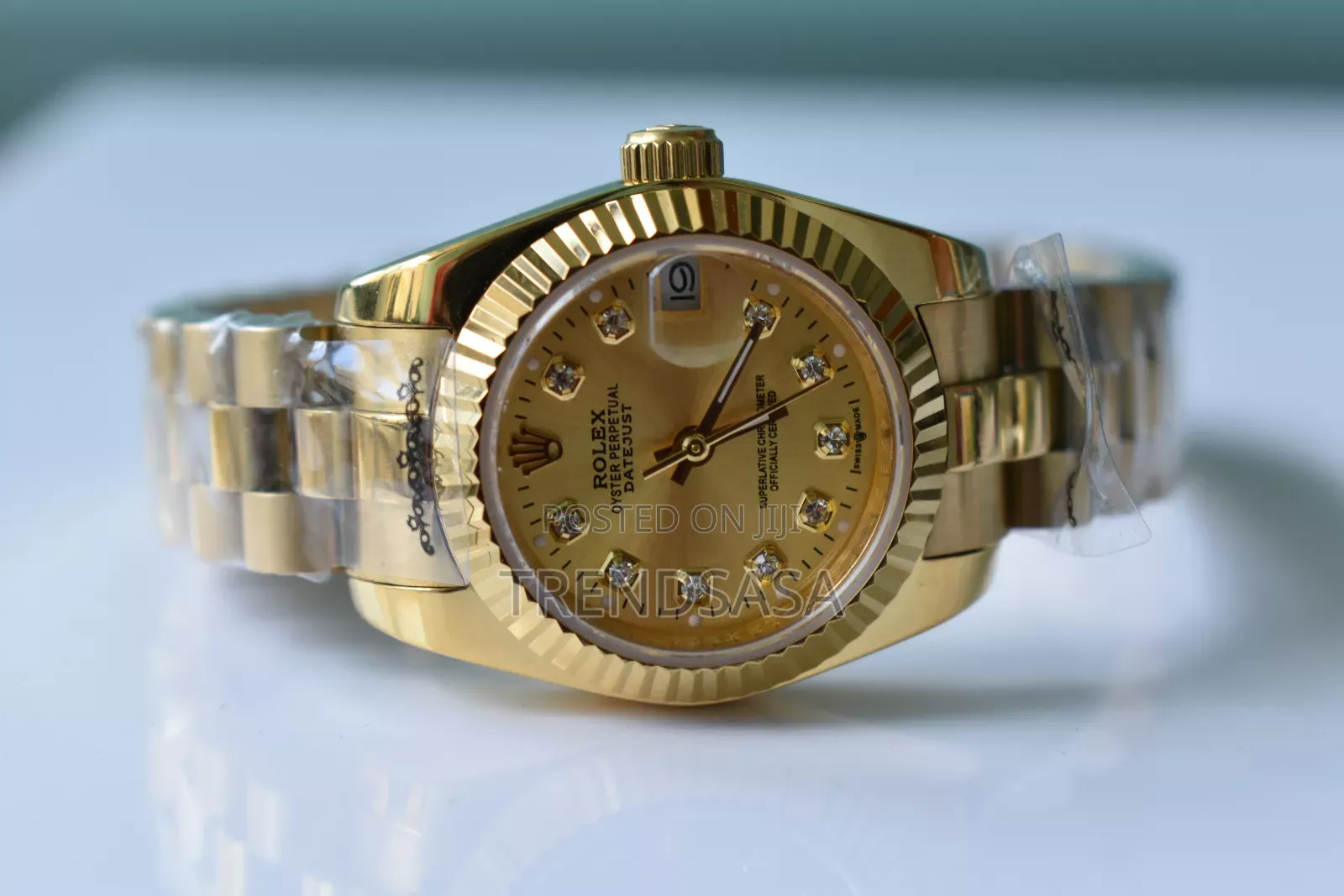 Rolex Yellow Gold Date Just Ladies Watch