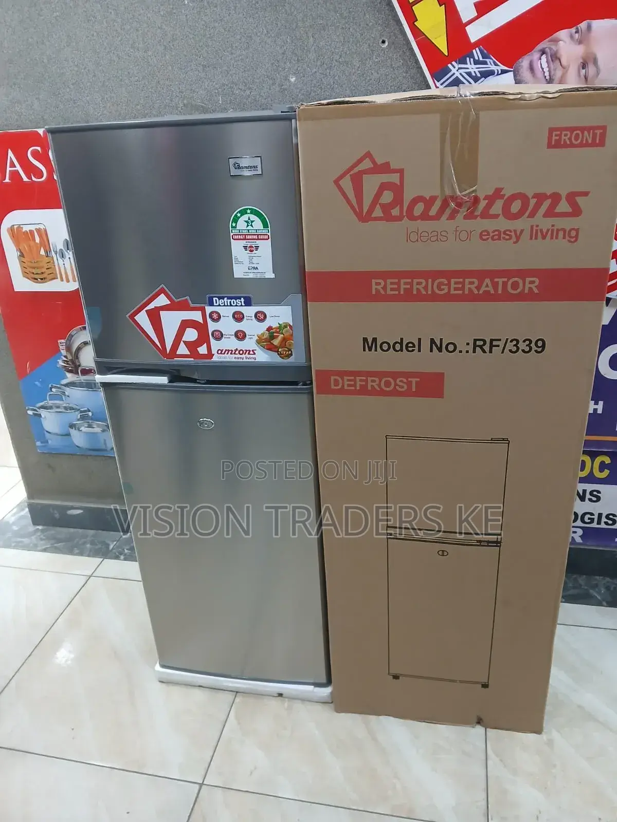 Ramtons  138litres Double Door Fridge-refrigerator RF/339