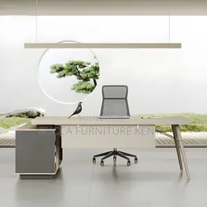 Office Tables:1.8 Meters L-Shape Wooden Modern Office Desk