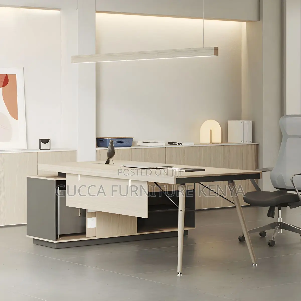 Office Tables:1.8 Meters L-Shape Wooden Modern Office Desk