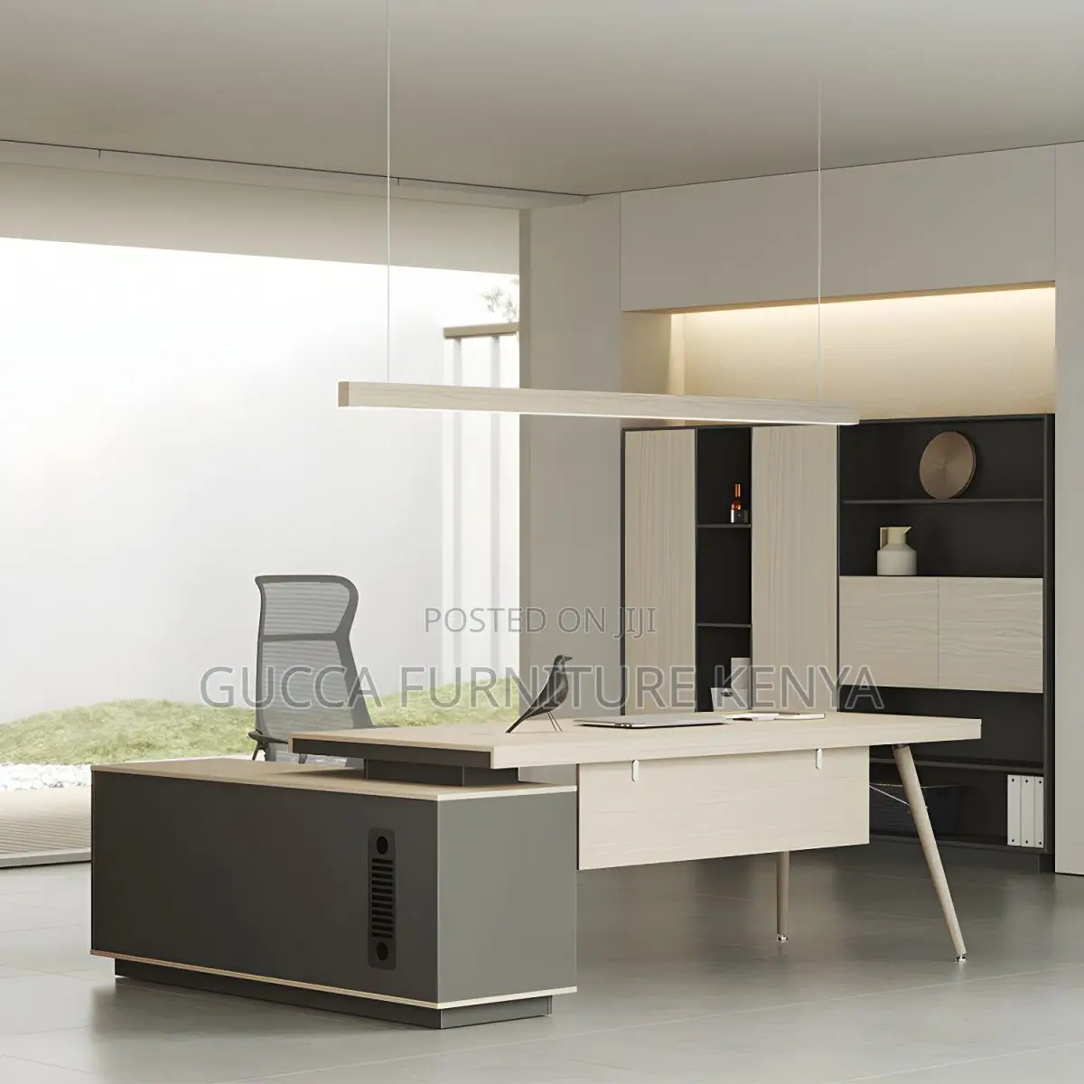 Office Tables:1.8 Meters L-Shape Wooden Modern Office Desk