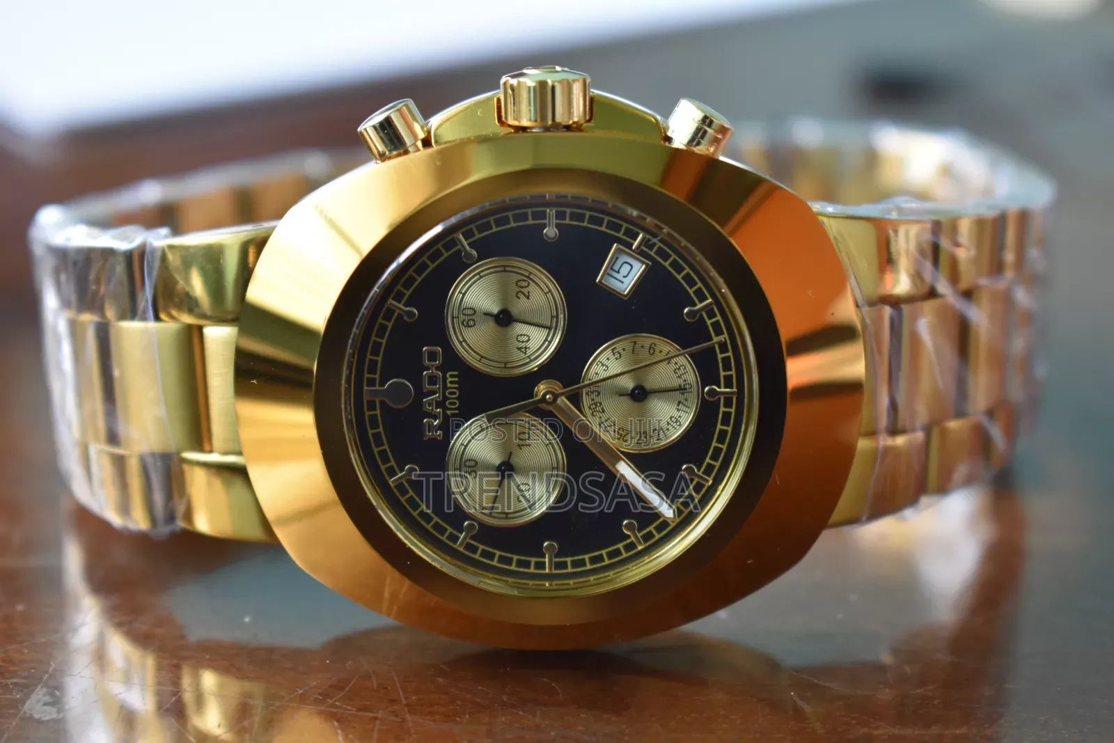 Rado Diastar Chronograph Yellow Gold Watch