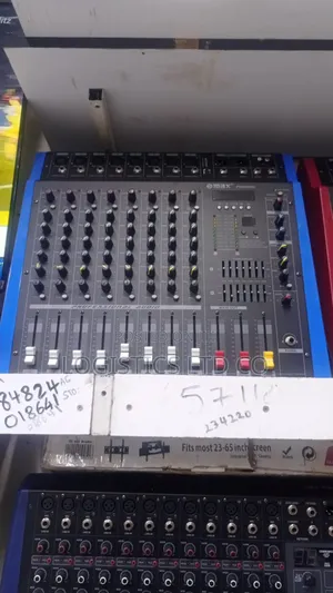 Max Powered Audio Mixer 8 Channel Blue Color