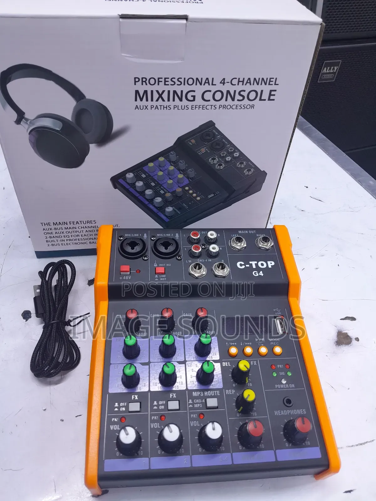Professional 4channel Mixing Console With Effect Processor