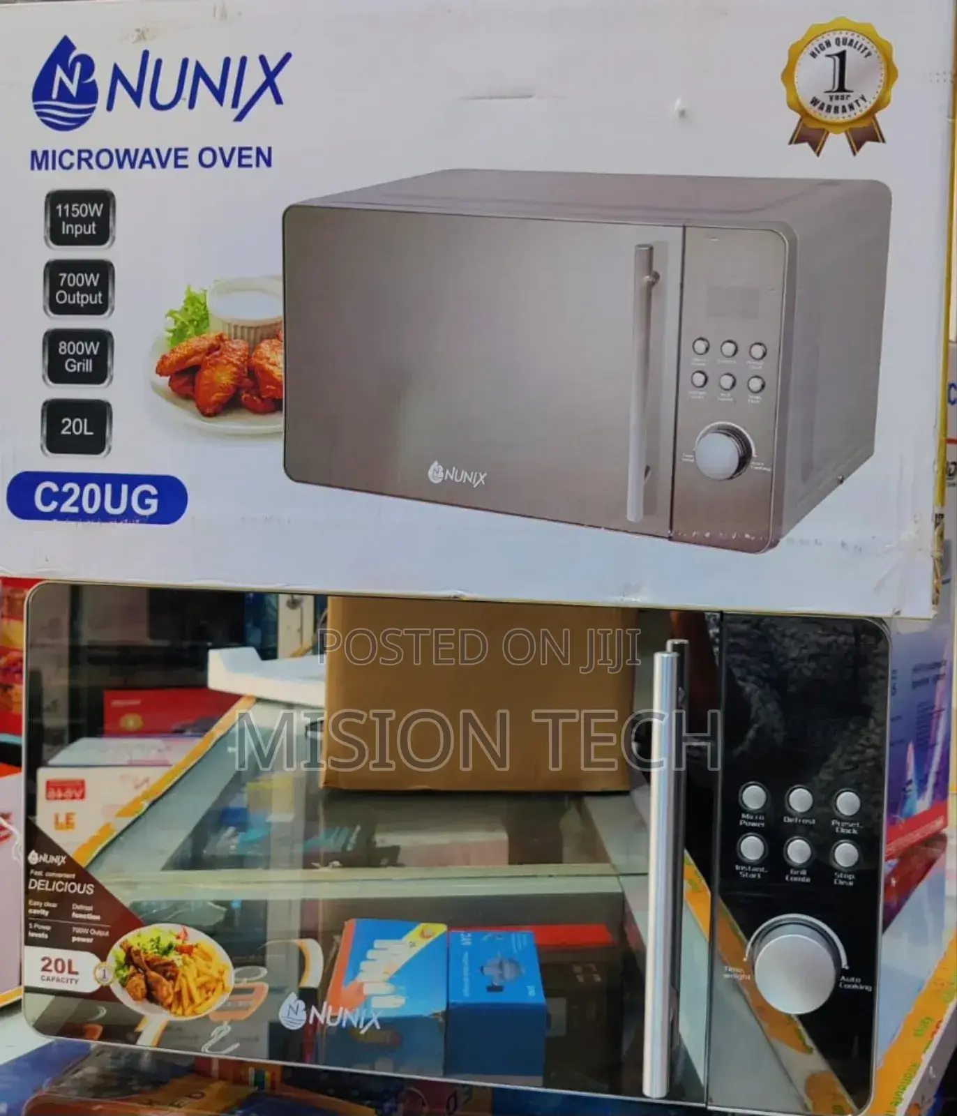 Nunix C20UG Digital Microwave Oven With Grill 