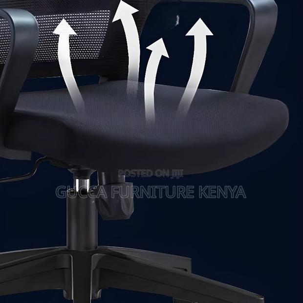 Office Chairs: Rotatable High Back Mesh Office Study Chair - thumbnail 3