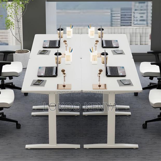 Office Desk: Powered Adjustable Standing Office Desk - thumbnail 4