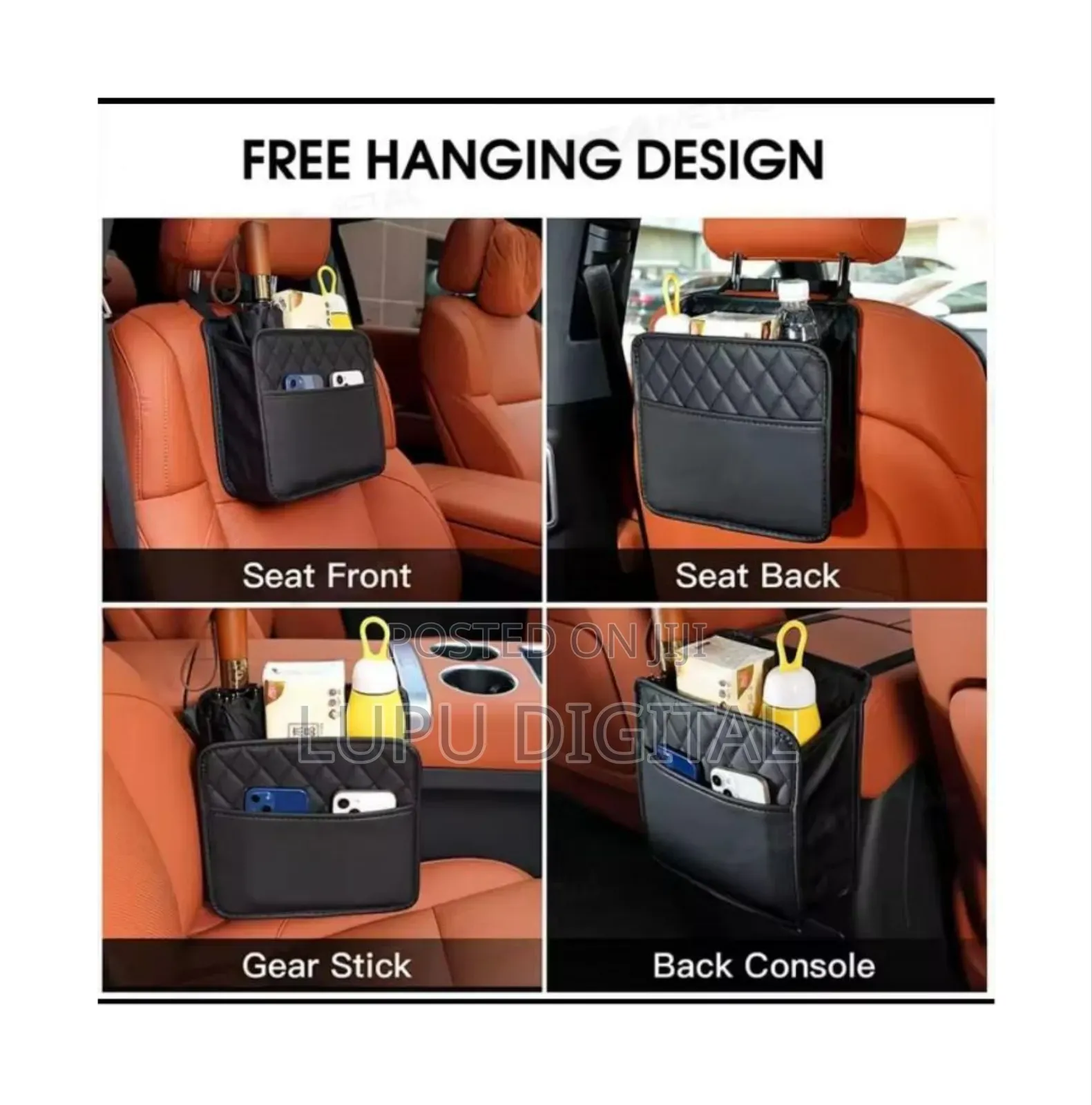 Car Back Seat Organizer Seat-Back Storage Luggage Pocket