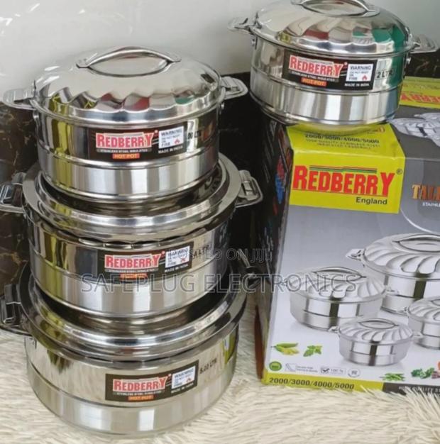 Hotpots - Redberry 4pcs Tall Maxx Stainless Hotpots - main view