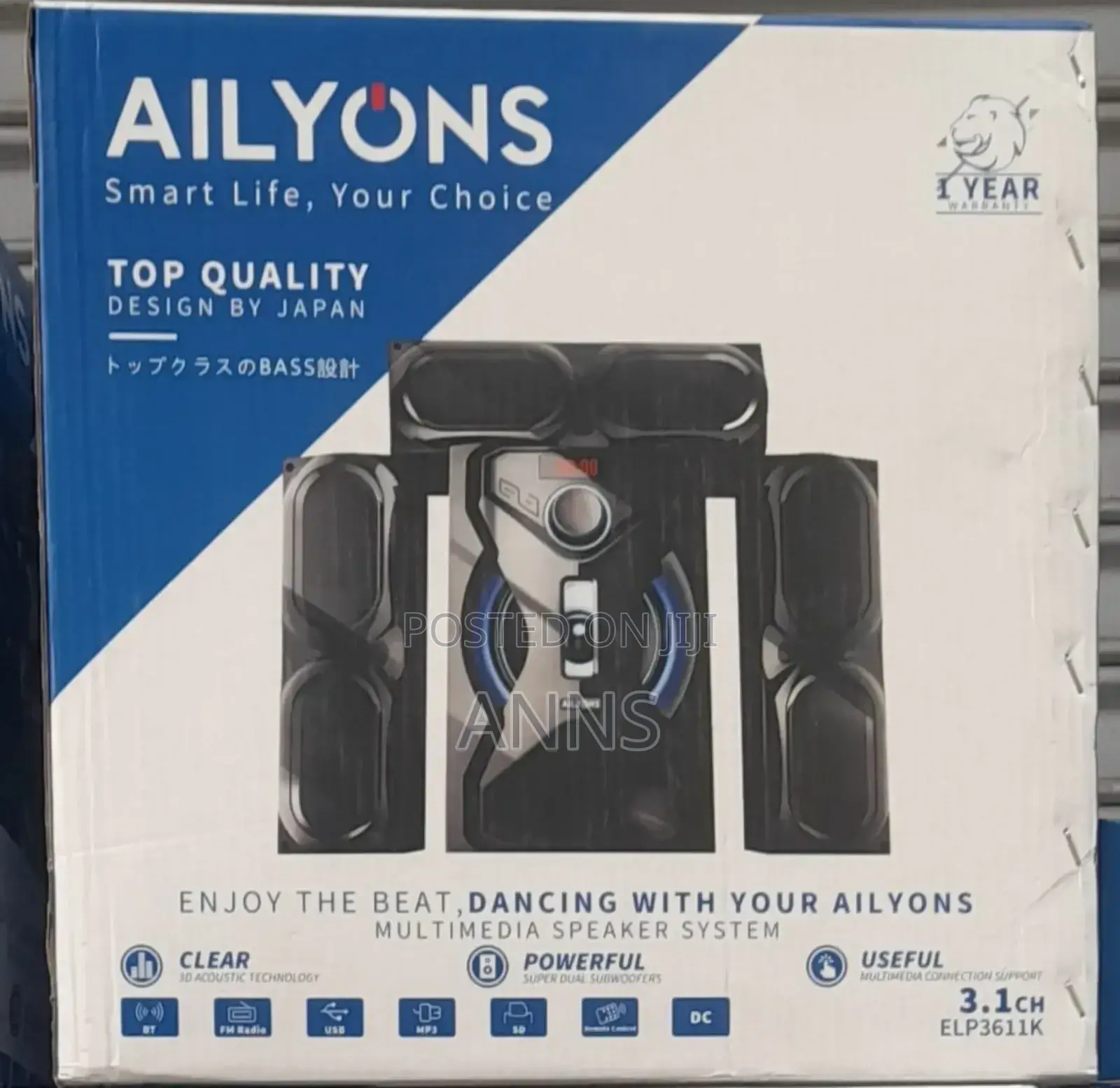 Ailyons 3.1 Excellent Multimedia Speaker System