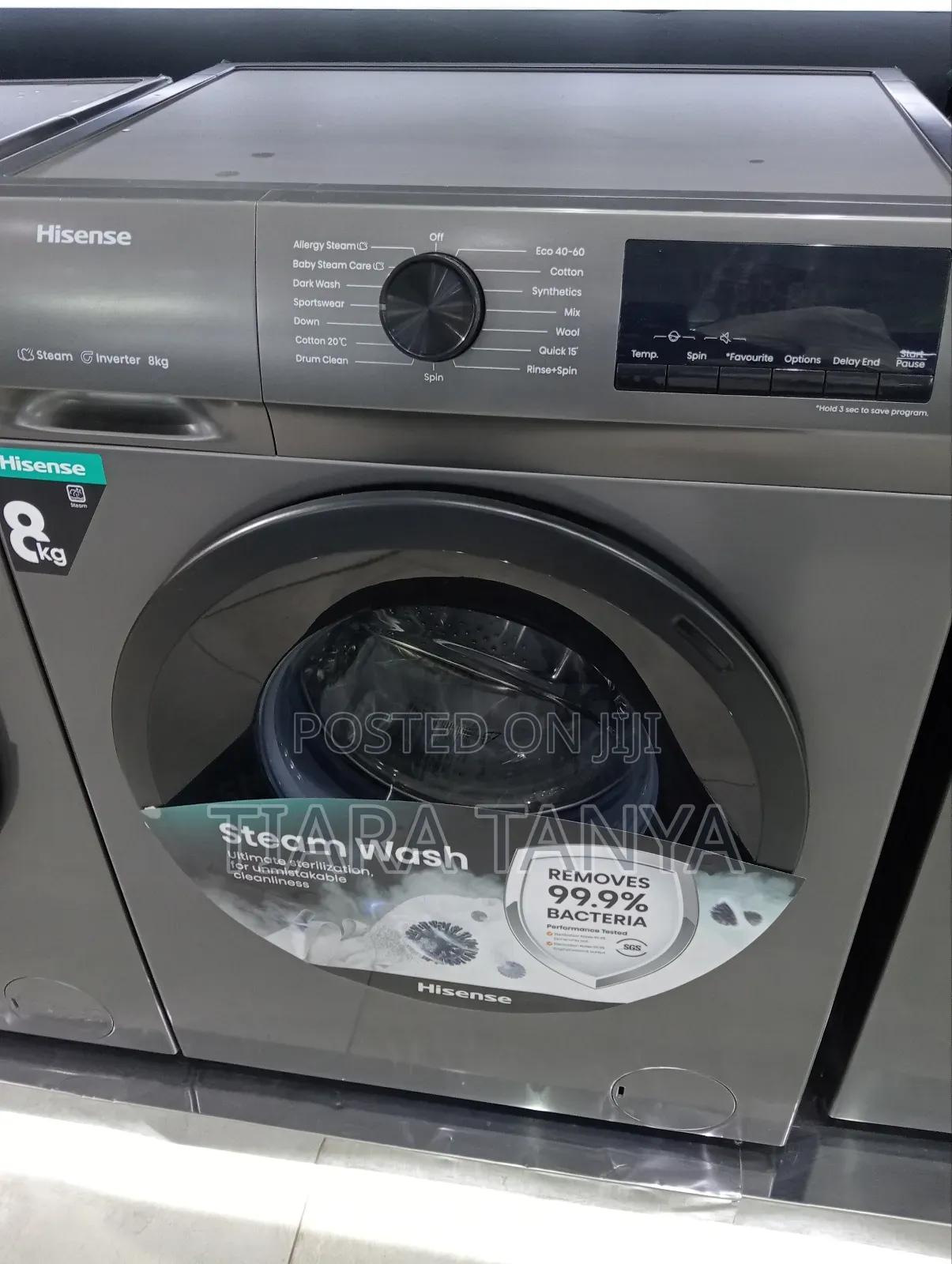 Hisense Wfpv8012emt - 8kg Front Load Washing Machine - Grey
